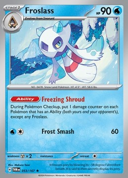 Froslass REVERSE HOLO #53 - Pokemon Twilight Masquerade