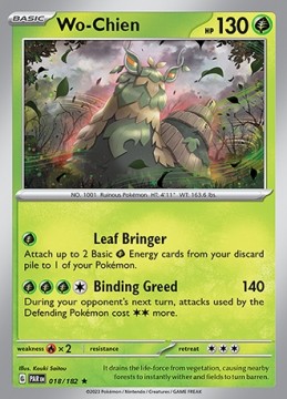 Wo-Chien REVERSE HOLO #18 - Pokemon Paradox Rift