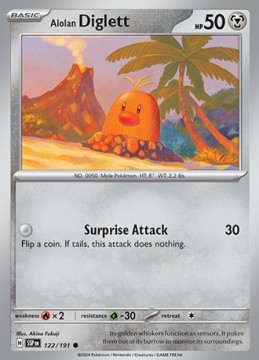 Alolan Diglett #122 - Pokemon Surging Sparks