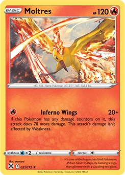 Moltres HOLO #21 - Pokemon Brilliant Stars