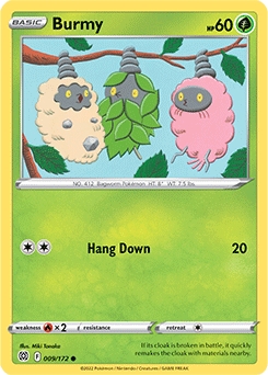 Burmy REVERSE HOLO #9 - Pokemon Brilliant Stars 