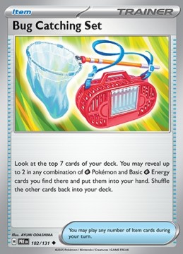 Bug Catching Set REVERSE HOLO #102 - Pokemon Prismatic Evolutions