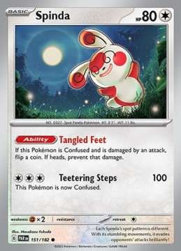 Spinda REVERSE HOLO #151 - Pokemon Paradox Rift