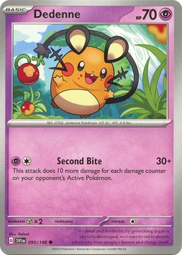 Dedenne REVERSE HOLO #95 - Pokemon Scarlet & Violet