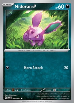 Nidoran REVERSE HOLO #32 - Pokemon Scarlet & Violet 151