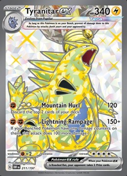 Tyranitar ex #211 - Pokemon Obsidian Flames