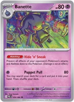 Banette #34 - Pokemon Pitch Black