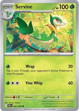 Servine REVERSE HOLO #2 - Pokemon Black Bolt 