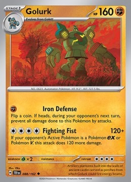 Golurk REVERSE HOLO #88 - Pokemon Temporal Forces