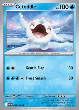 Cetoddle REVERSE HOLO #64 - Pokemon Destined Rivals