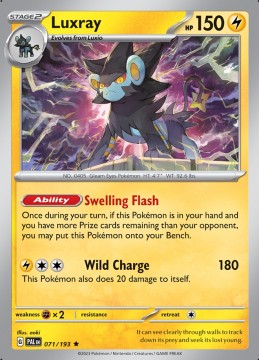 Luxray HOLO #71 - Pokemon Paldea Evolved 