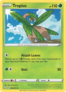 Tropius #5 - Pokemon Shining Fates 