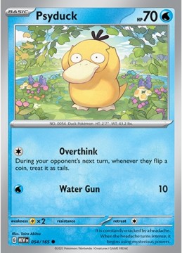 Psyduck REVERSE HOLO #54 - Pokemon Scarlet & Violet 151