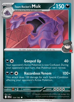 Team Rocket's Muk #124 - Pokemon Destined Rivals