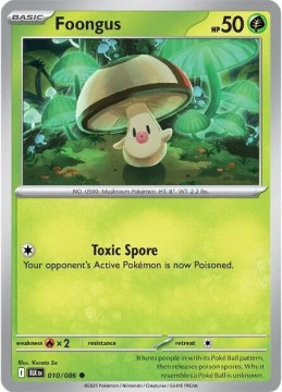 Foongus POKEBALL HOLO #10 - Pokemon Black Bolt 