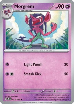 Morgrem REVERSE HOLO #72 - Pokemon Journey Together