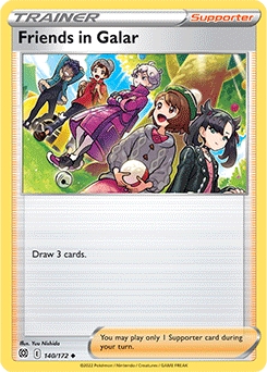 Friends in Galar REVERSE HOLO #140 - Pokemon Brilliant Stars 