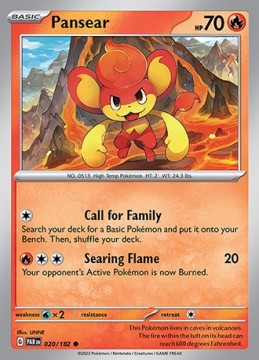 Pansear #20 - Pokemon Paradox Rift 