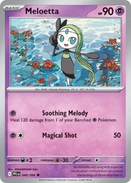 Meloetta REVERSE HOLO #40 - Pokemon Phantasmal Flames