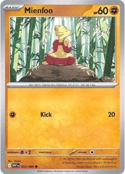 Mienfoo #52 - Pokemon White Flare