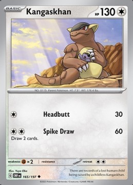 Kangaskhan #165 - Pokemon Obsidian Flames