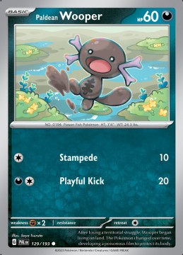 Paldean Wooper #129 - Pokemon Paldea Evolved