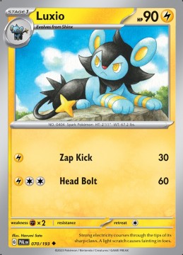 Luxio REVERSE HOLO #70 - Pokemon Paldea Evolved