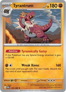 Tyrantrum REVERSE HOLO #45 - Pokemon Perfect Order