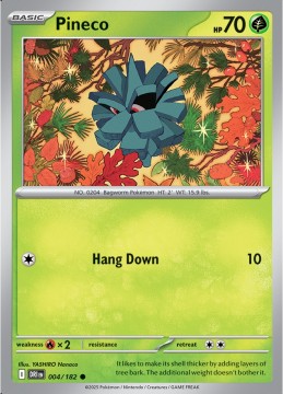 Pineco REVERSE HOLO #4 - Pokemon Destined Rivals