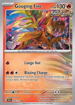 Gouging Fire REVERSE HOLO #38 - Pokemon Surging Sparks