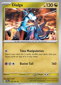 Dialga REVERSE HOLO #135 - Pokemon Surging Sparks