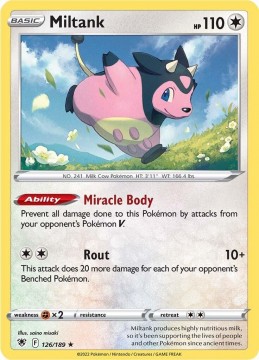 Miltank REVERSE HOLO #126 - Pokemon Astral Radiance