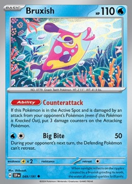 Bruxish #49 - Pokemon Surging Sparks