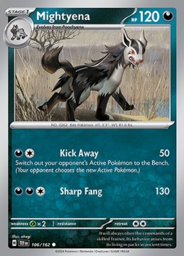 Mightyena #106 - Pokemon Temporal Forces