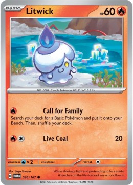 Litwick #36 - Pokemon Twilight Masquerade