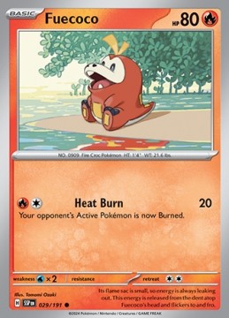 Fuecoco REVERSE HOLO #29 - Pokemon Surging Sparks