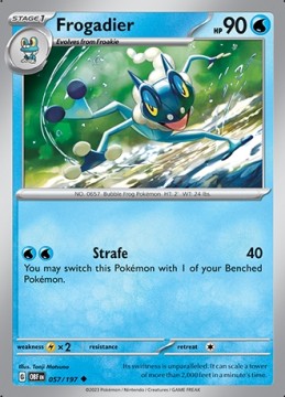 Frogadier #57 - Pokemon Obsidian Flames 