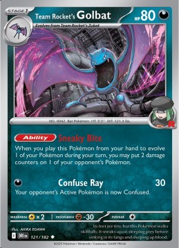 Team Rocket's Golbat #121 - Pokemon Destined Rivals