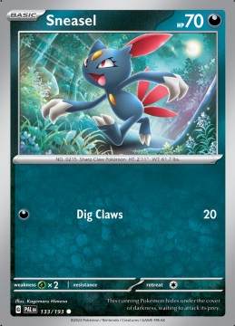 Sneasel #133 - Pokemon Paldea Evolved