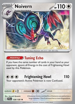 Noivern REVERSE HOLO #128 - Pokemon Journey Together 