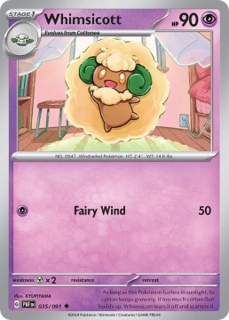 Whimsicott #35 - Pokemon Paldean Fates