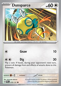 Dunsparce #79 - Pokemon Prismatic Evolutions