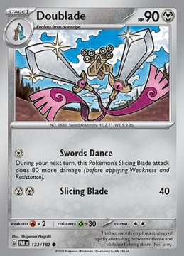 Doublade #133 - Pokemon Paradox Rift