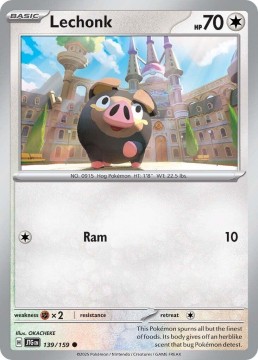 Lechonk REVERSE HOLO #139 - Pokemon Journey Together 
