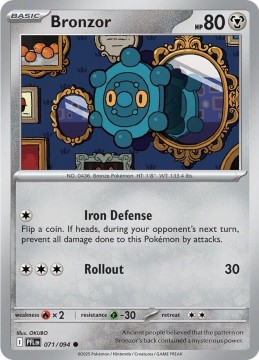 Bronzor #71 - Pokemon Phantasmal Flames