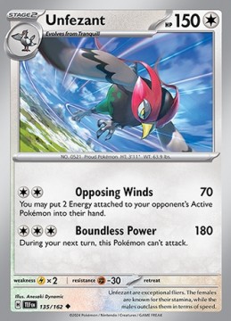 Unfezant #135 - Pokemon Temporal Forces