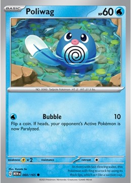 Poliwag #60 - Pokemon Scarlet & Violet 151