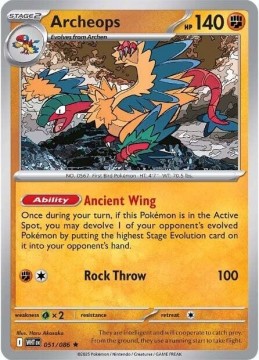 Archeops HOLO #51 - Pokemon White Flare