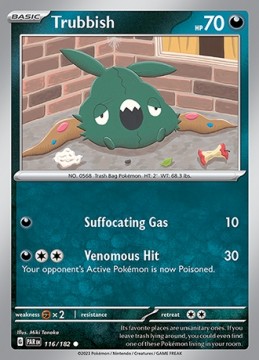 Trubbish #116 - Pokemon Paradox Rift 