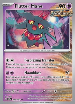 Flutter Mane REVERSE HOLO #96 - Pokemon Surging Sparks